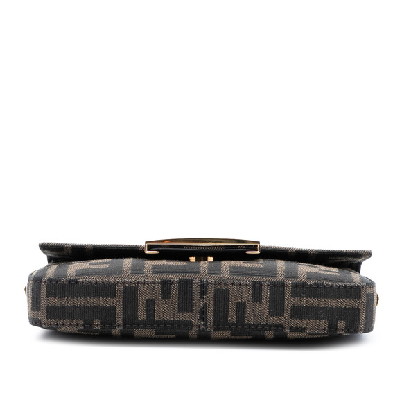 Pre-Loved Fendi Zucca Canvas FF 1974 Phone Baguette - Picture 3 of 7